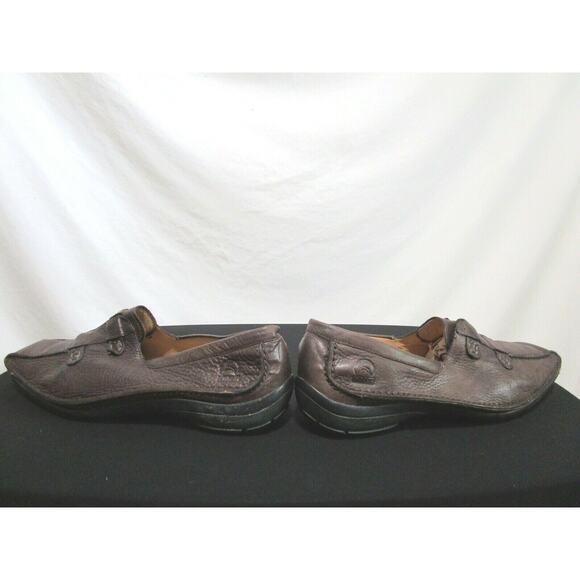 Gabor Brown Leather Square Toe Slip On Comfort Loafers Shoes Men Size 8 US - Picture 8 of 10